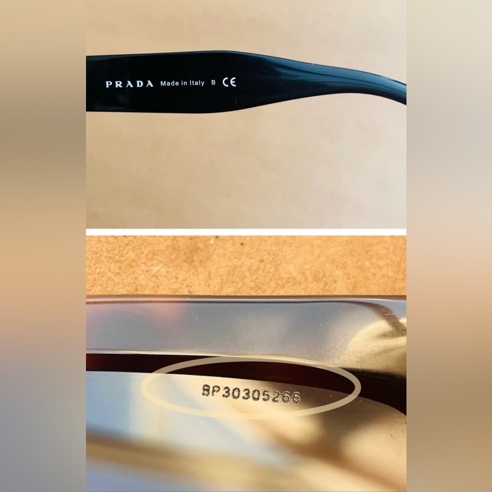 Prada POEME Collection Cateye Tortoise Shell Gradient Lens Sunglasses 02QS - Picture 5 of 7